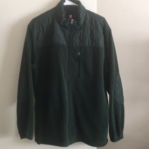 Chaps hunter green fleece jacket